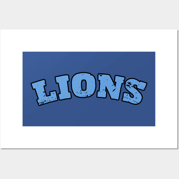 Lions Football Wall Art by aesthetice1